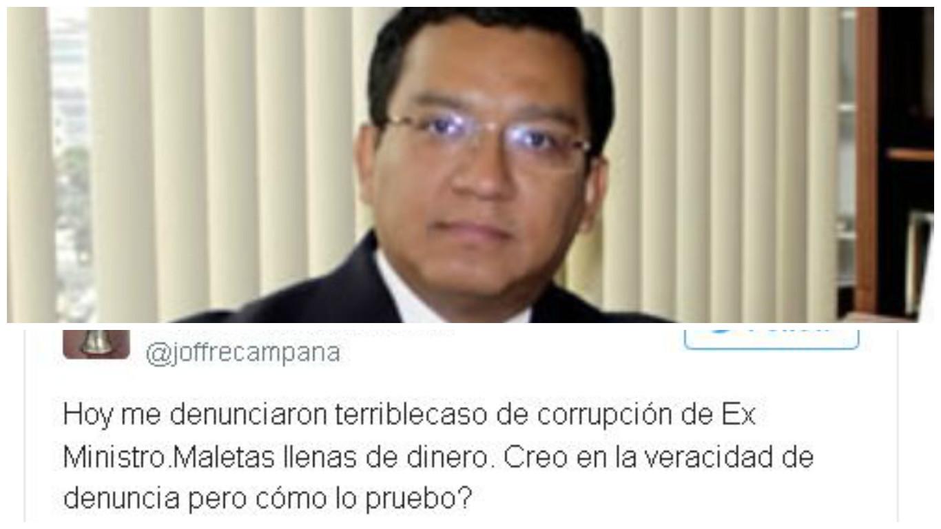 Joffre Campaña denuncia corrupción