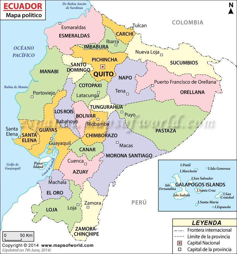 Las Provincias Del Ecuador