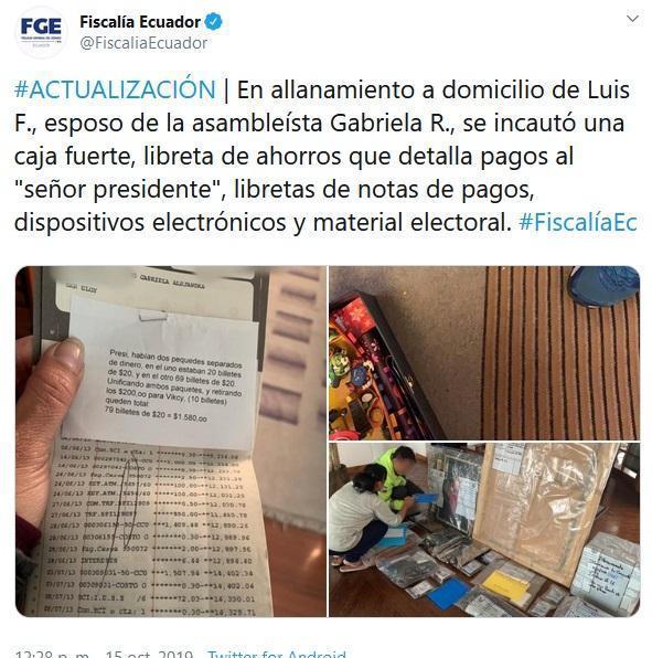 pagos coimas rafael correa