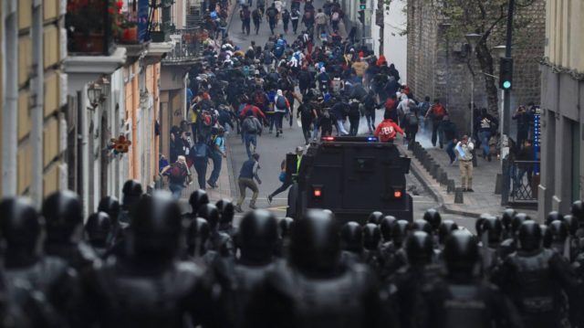 muertos manifestaciones en Ecuador
