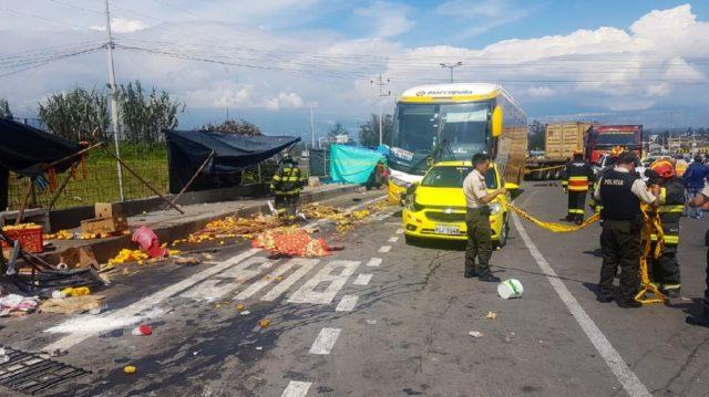 accidente via Quito Papallacta