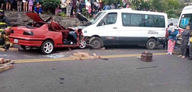 accidente de transito Baños Pelileo
