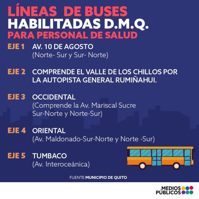 lineas de buses en Quito
