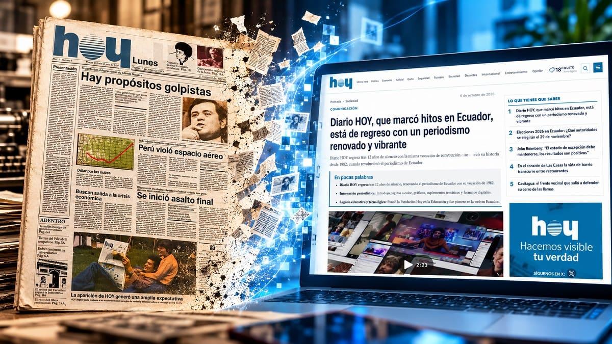 Diario HOY vuelve al Ecuador