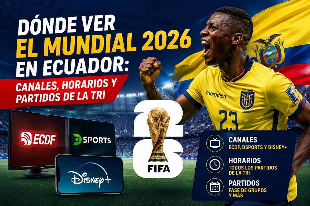 Dónde ver los partidos de Ecuador en el Mundial 2026