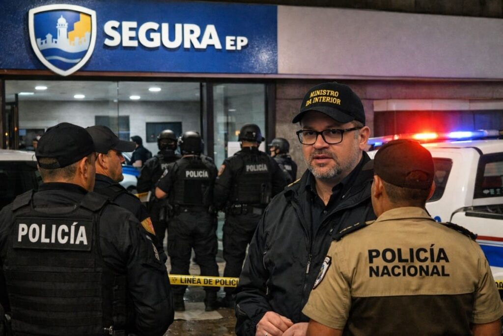 Gobierno allana instalaciones de Segura EP en Guayaquil
