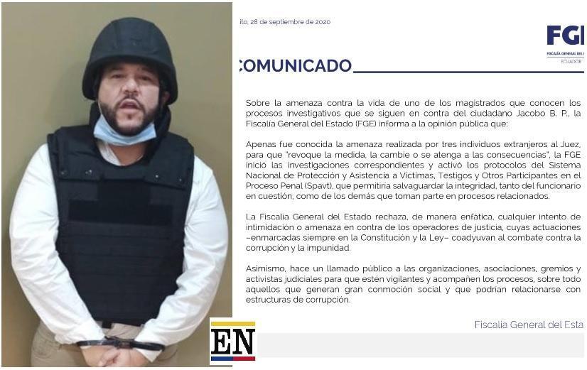 juez jacobo bucaram amenazado muerte
