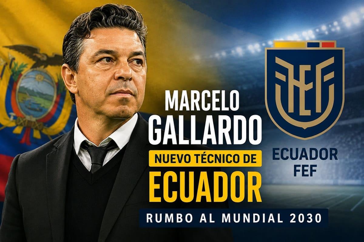 Marcelo Gallardo es el nuevo DT de Ecuador