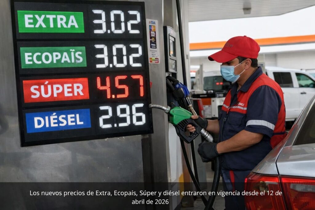Precios de la gasolina y diésel en Ecuador 2026
