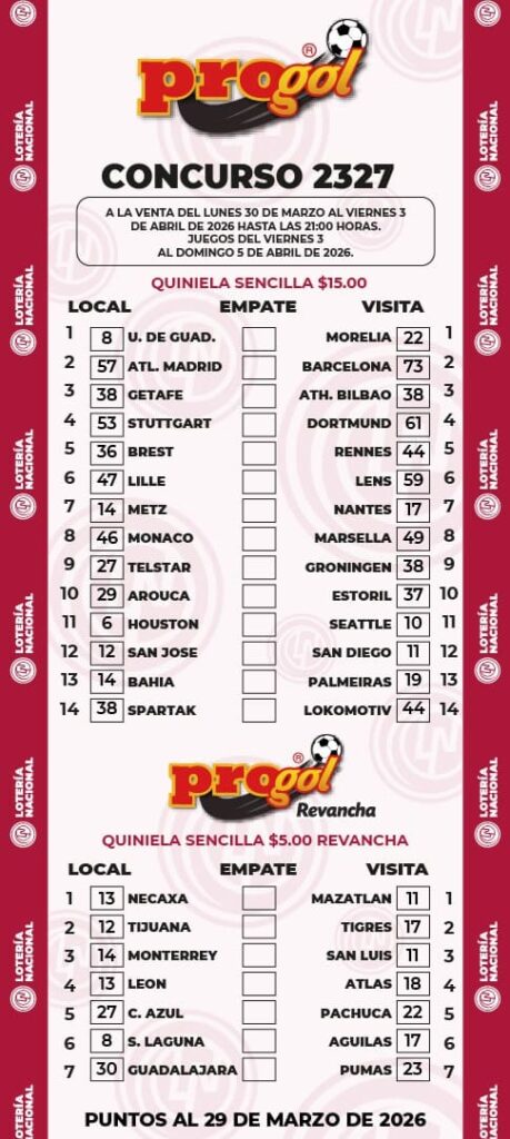 Progol 2327