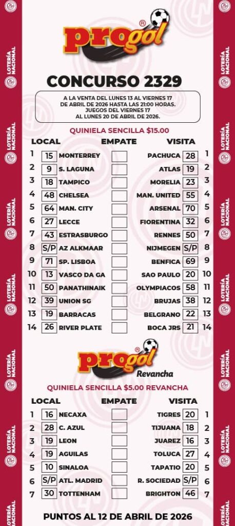 Progol 2329