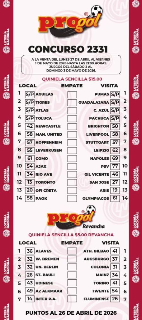 Progol 2331