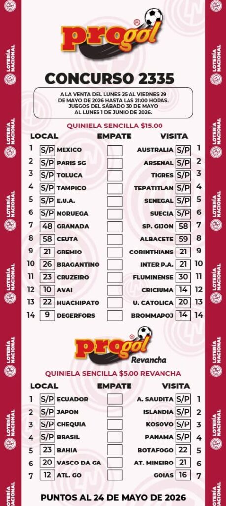 Progol 2335