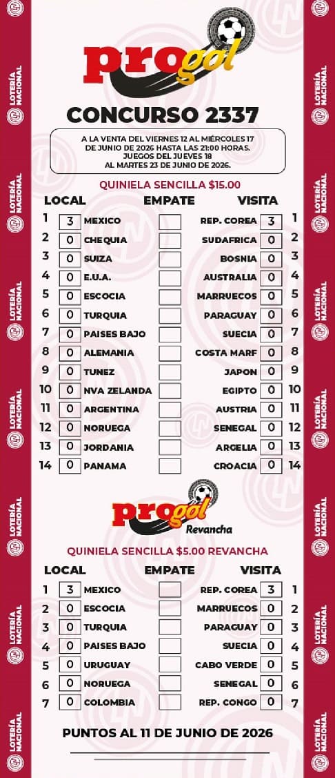 Progol 2337