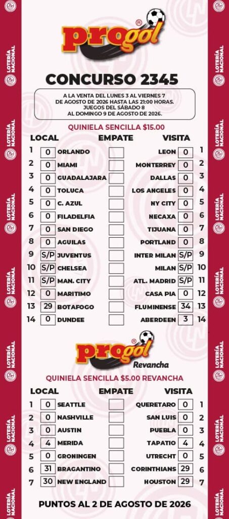 Progol 2345