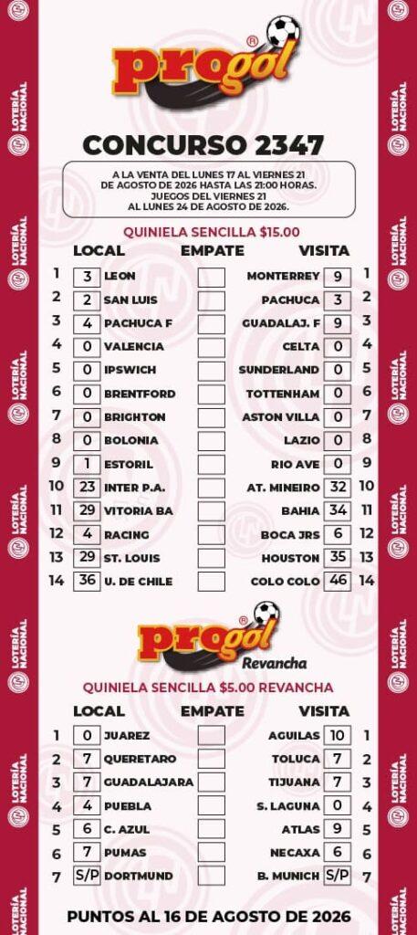 Progol 2347