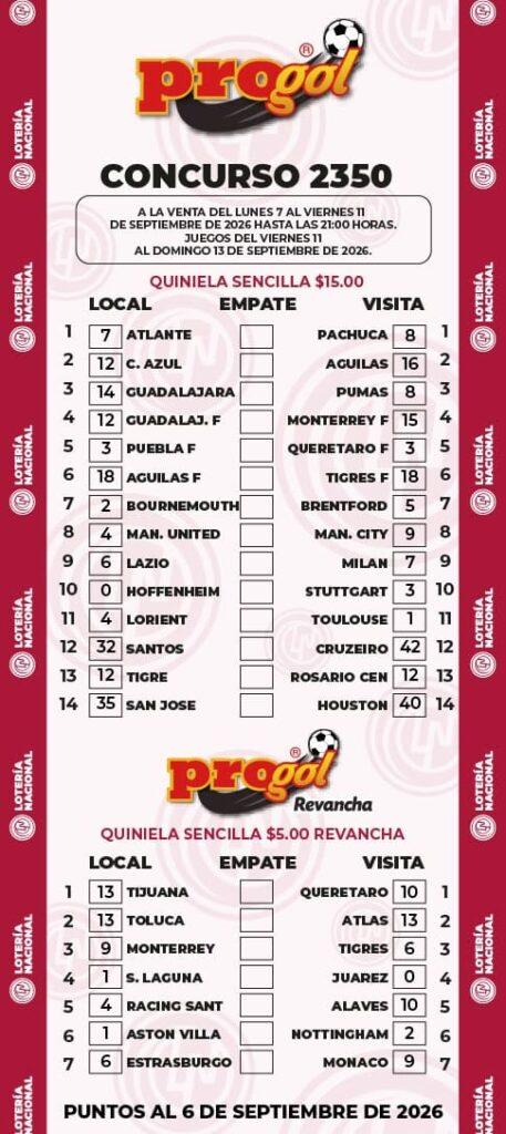 Progol 2350